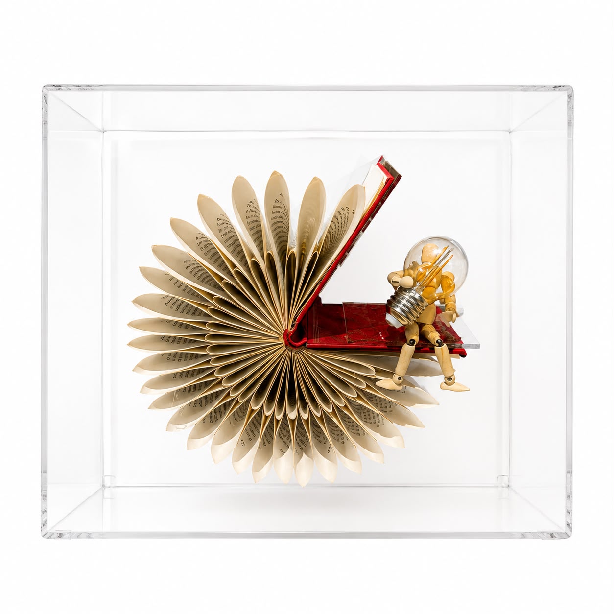 Entre páginas e ideias — Minimalista, 35cm